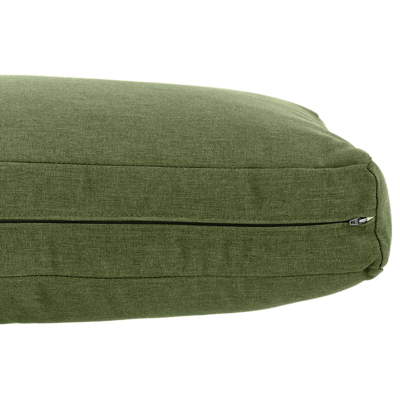 Modica loungezetels 2 x 1-zit in zwart aluminium met groen weather+ softtouch kussen