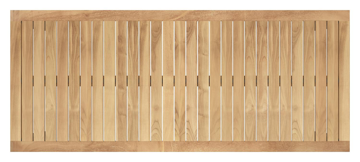 Varese tuinset in zwart aluminium en naturel teak tafelblad met 6 stapelbare Amalfi tuinstoelen