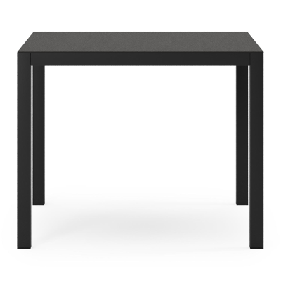 Feltro tuinset in zwart aluminium en sintered stone Notte minerale met 2 Madura tuinstoelen