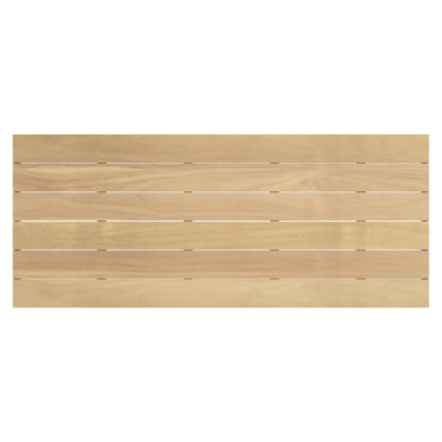 Como tuintafel rechthoekig in beige aluminium en teak - L 240 x B 100 x H 73 cm