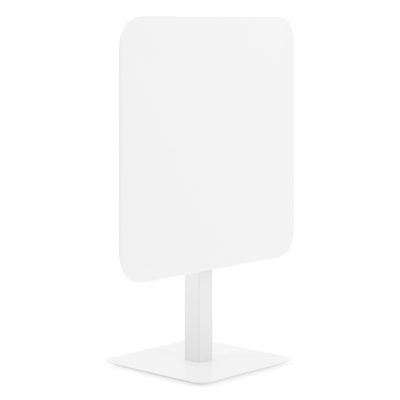 Fano kantelbare tuintafel vierkant afgerond in wit aluminium en volkeramiek arctic white - L 80 x B 80 x H 72.5 cm