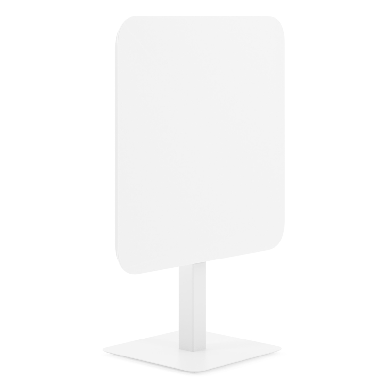 Fano kantelbare tuintafel vierkant afgerond in wit aluminium en volkeramiek arctic white - L 80 x B 80 x H 72.5 cm