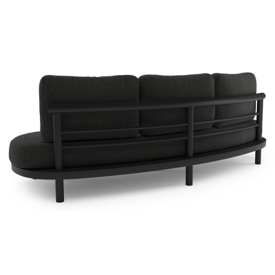 Lindo loungeset in zwart aluminium met sky black weather+ softtouch kussen