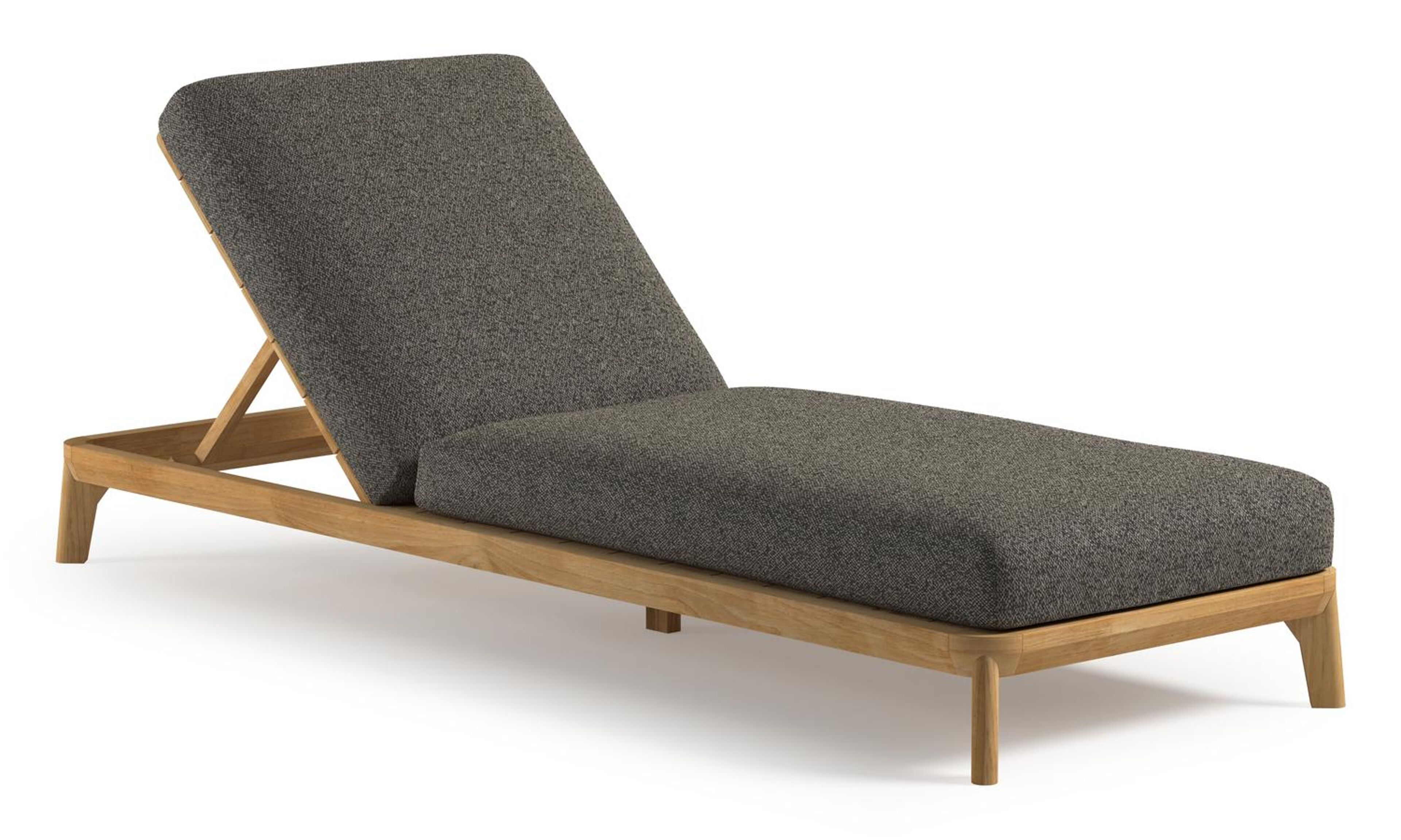 Orso verstelbaar ligbed in teak met marbella tunder all weather Cosytica kussen