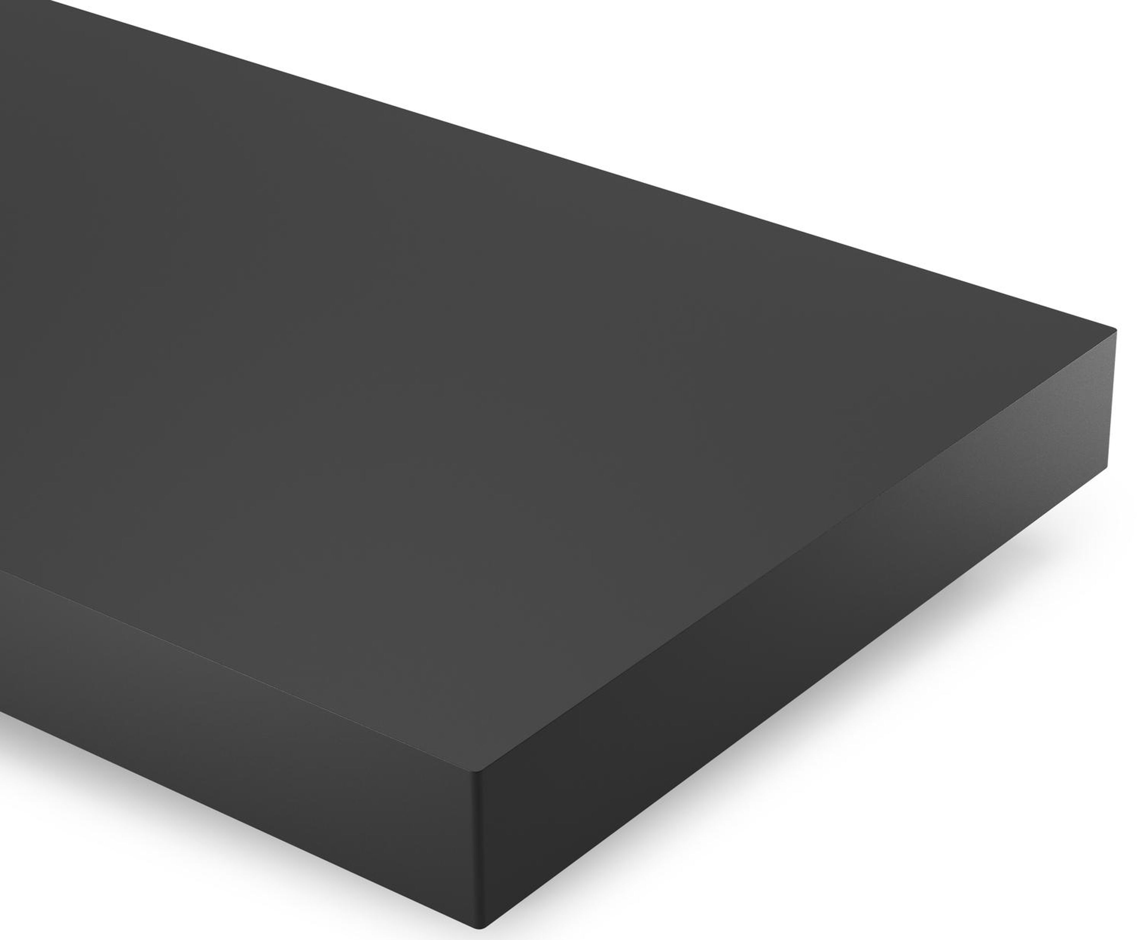 Tufo loungetafel in zwart aluminium - L 156 x B 98 x H 23,8 cm