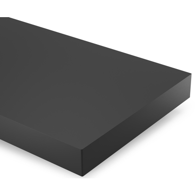 Table basse Tufo en aluminium noir - Lg 156 x larg. 98 x H 23,8 cm