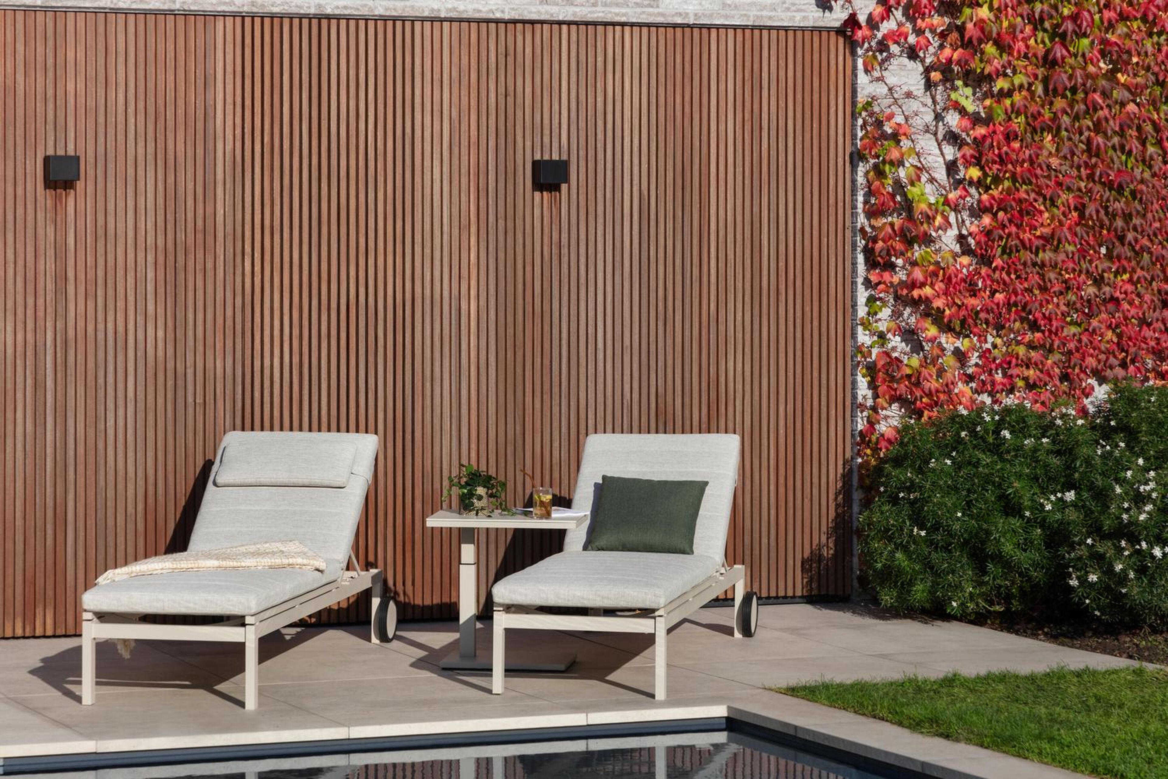 Coussin de tête pour chaise longue en Weather+ Softtouch rustic