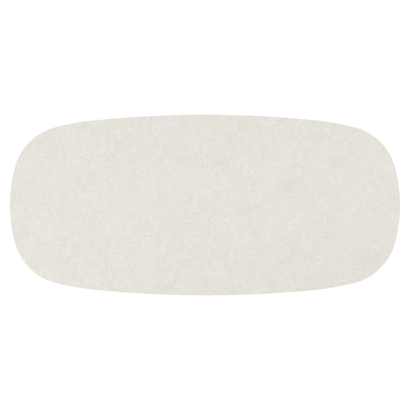 Amico tuintafel bombo in wit aluminium en volkeramiek Shilin - L 270 x B 125 x H 73.5 cm