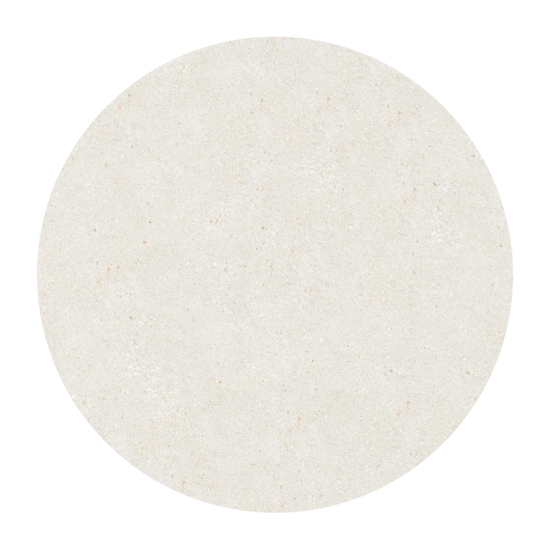 Fano tuintafel in zwart aluminium en volkeramiek shilin - Dia. 110 x H 75 cm