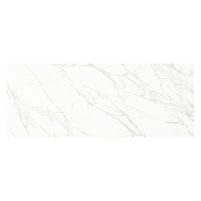 Nano tuintafel rechthoekig in beige aluminium en volkeramiek Calacatta - L 280 x B 110 x H 75 cm