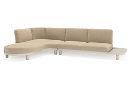 Chaise longue rechts + 2-zit