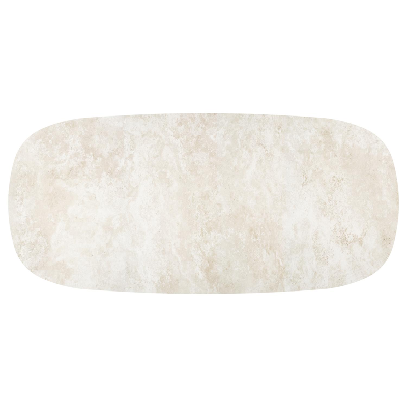 Amico tuintafel bombo xl in beige aluminium en volkeramiek Rapolano - L 320 x B 148 x H 73.5 cm