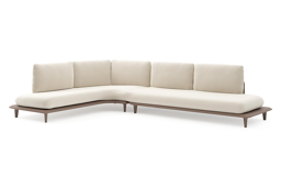 Chaise longue rechts + 3-zit