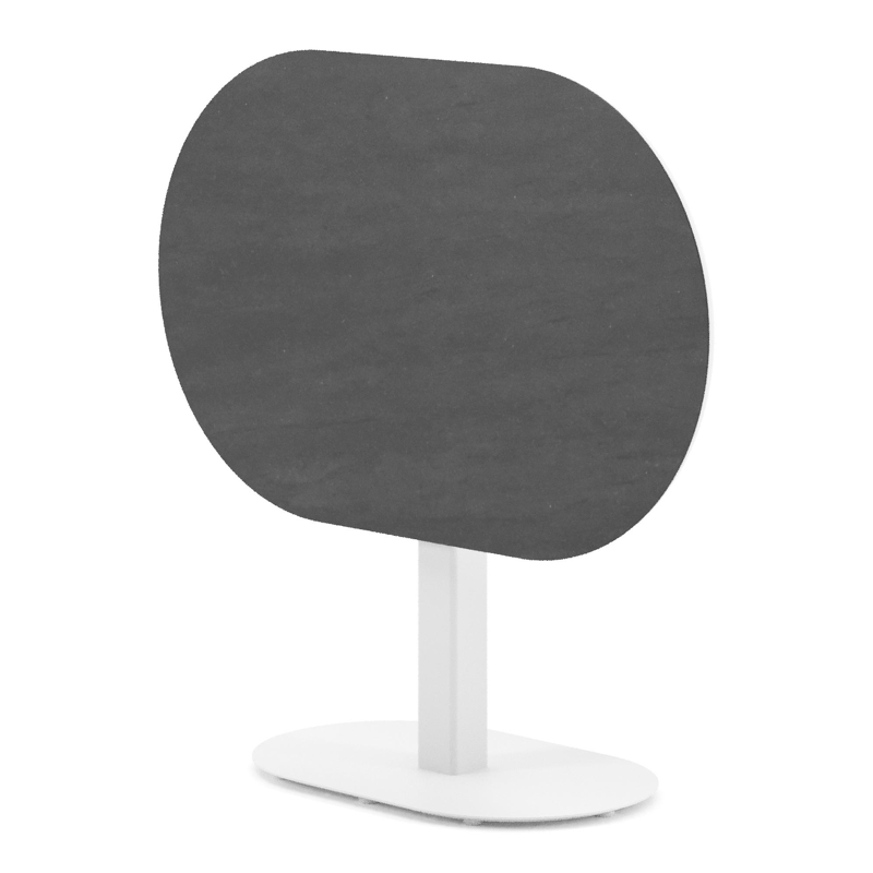 Table de jardin Teramo inclinable bombo en aluminium blanc et céramique pleine Basalt Black - Lg. 110 x Lrg. 70 x Haut. 73.7 cm