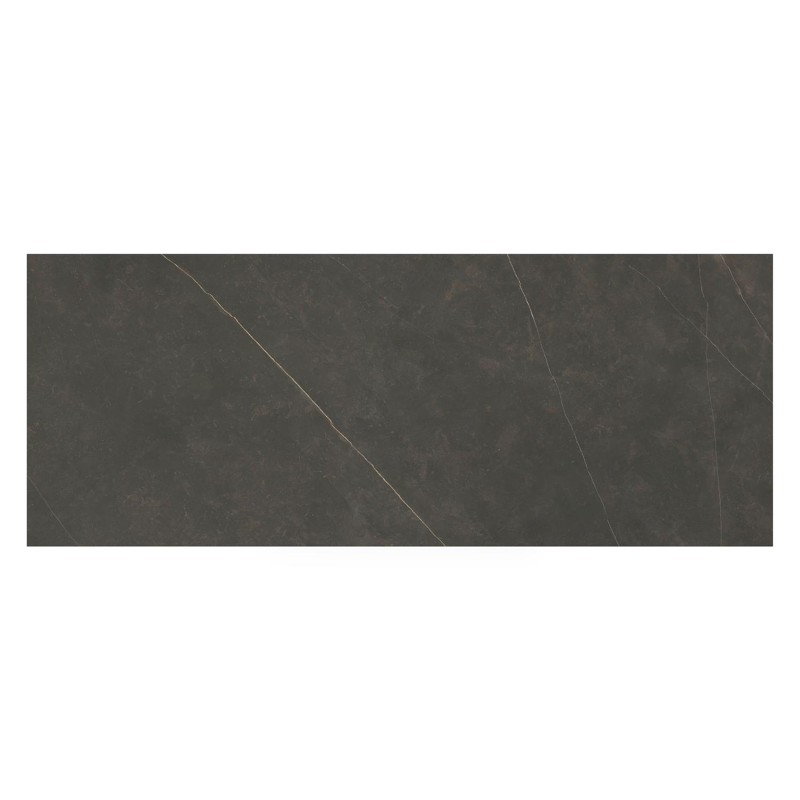 Table de jardin Nano rectangulaire en aluminium blanc et céramique pleine Calatorao - Lg. 280 x Lrg. 110 x Haut. 75 cm