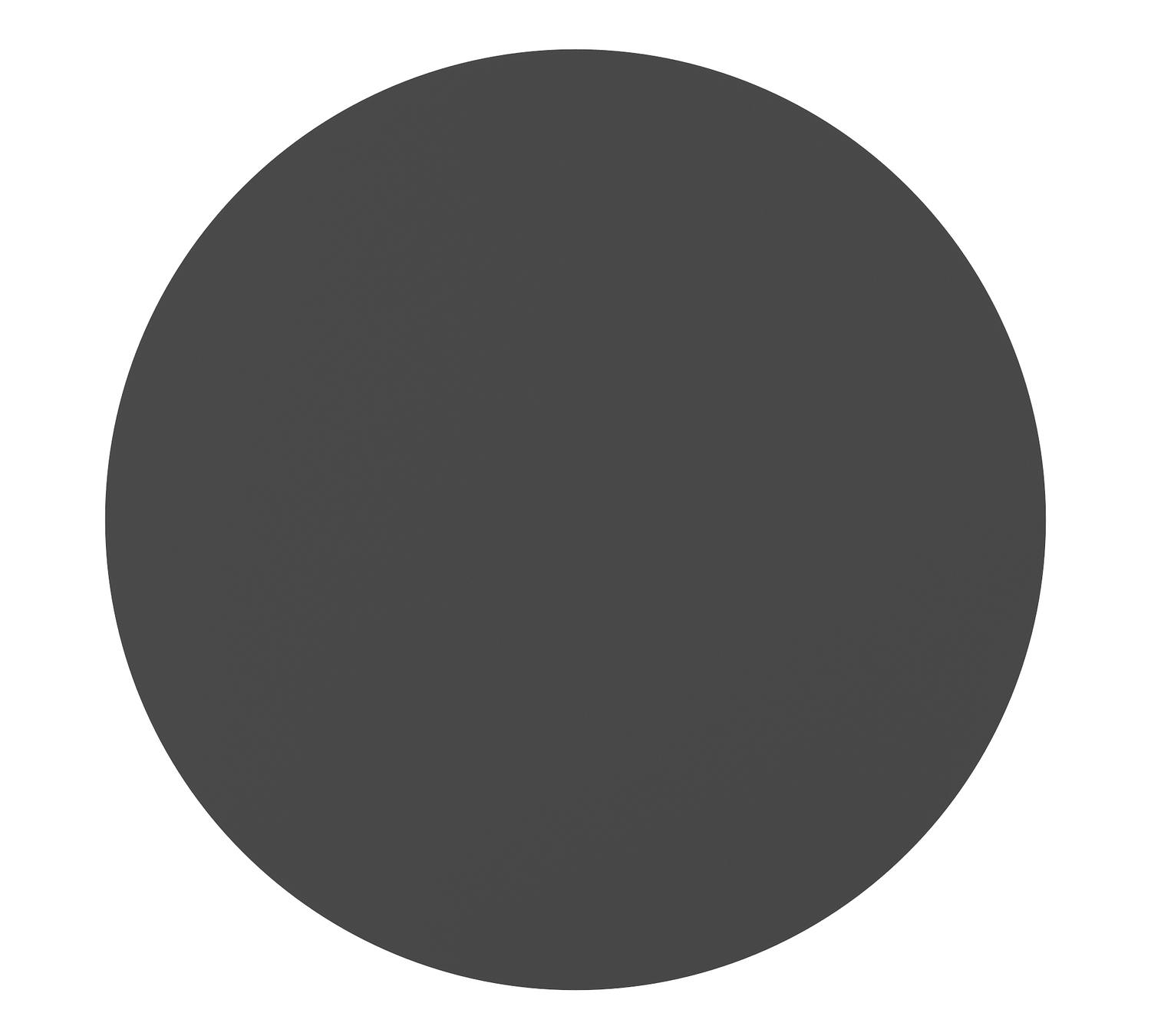 Fano tuintafel in zwart aluminium - Dia. 110 cm