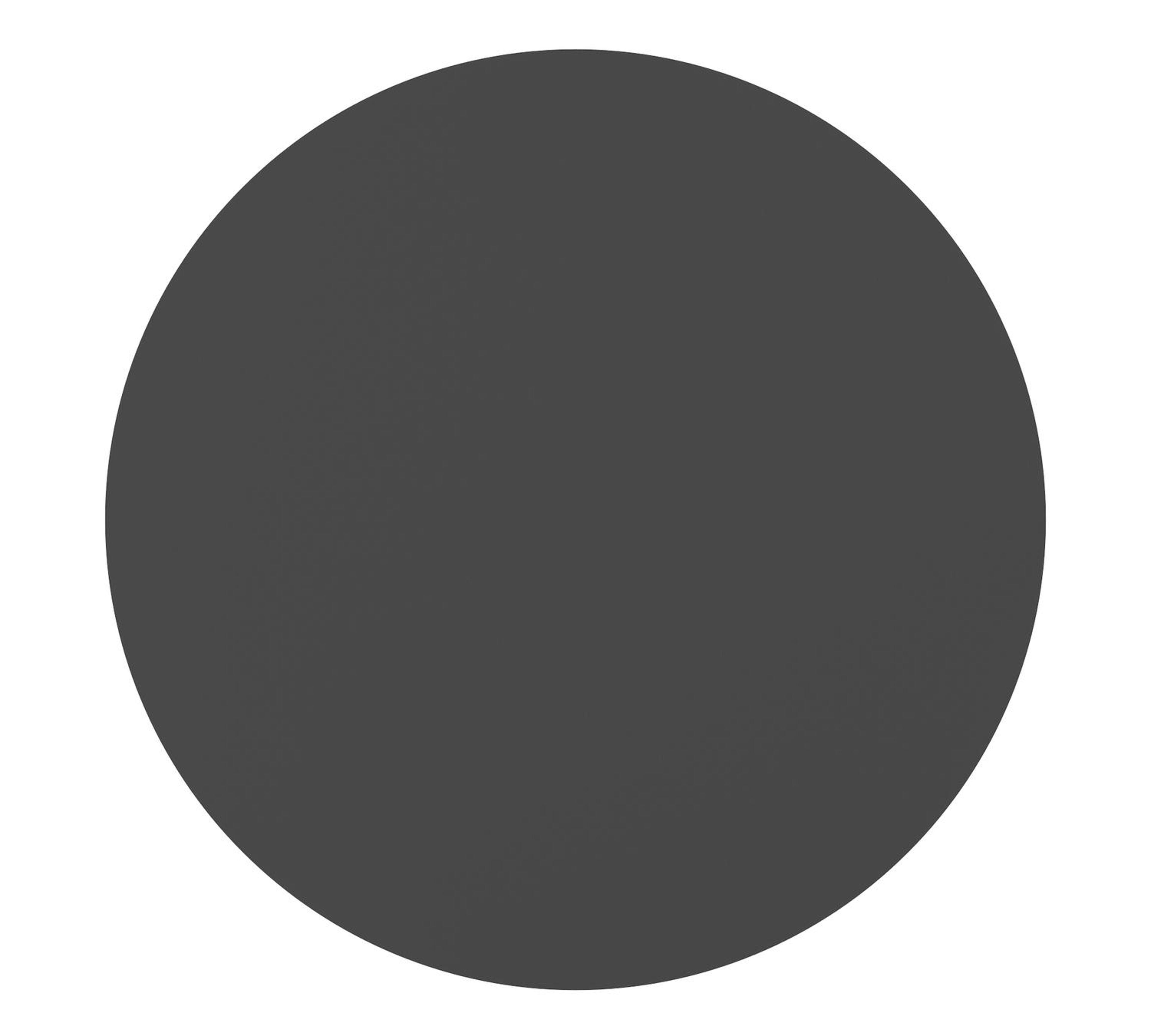 Fano tuintafel in zwart aluminium - Dia. 110 cm