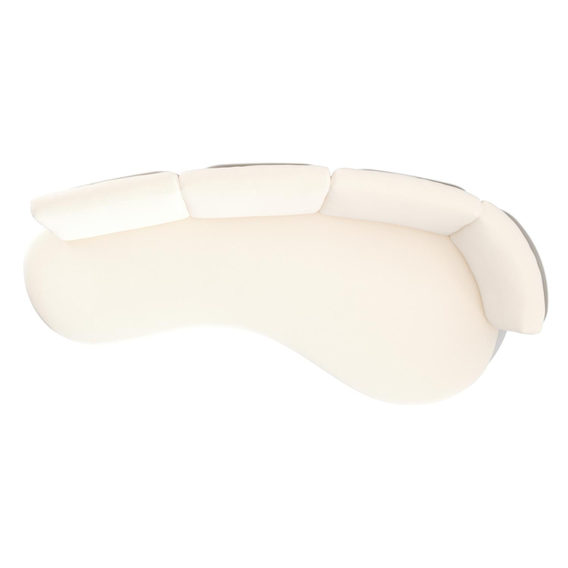 Donato loungebank in wit aluminium met lopi snow all weather sunbrella® luxe kussen