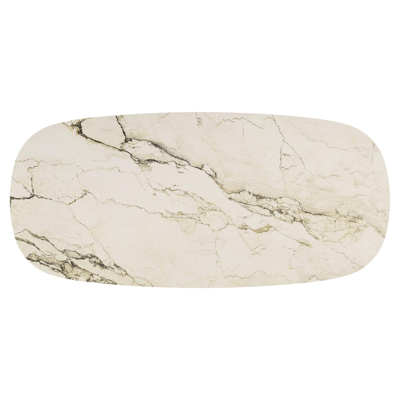 Amico tuintafel bombo in beige aluminium en volkeramiek Colorado Dunes - L 270 x B 125 x H 73.5 cm