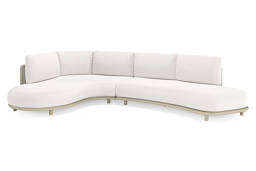 Chaise longue rechts + 2-zit organisch