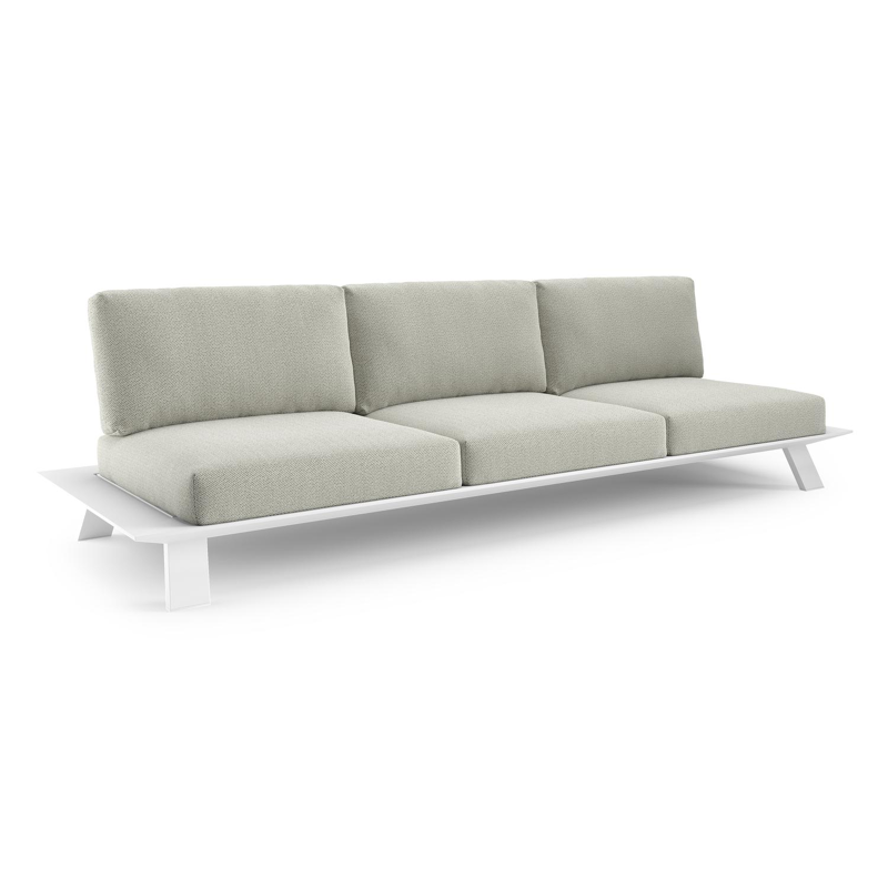 Cesano loungebank in wit aluminium met lopi bud all weather Sunbrella® luxe kussen