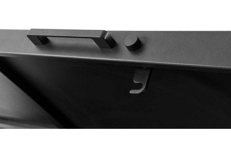 Kussenbox aluminium zwart B 164 x D 84 x H 99 cm