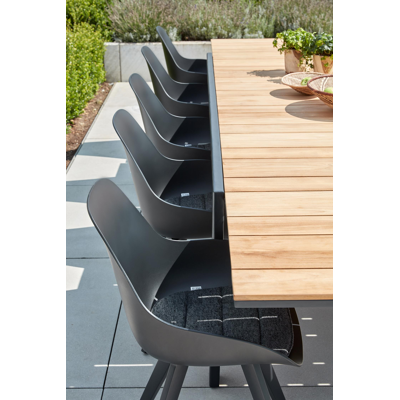 Tafelblad in teak - Naturel - L 240  x B 100 cm