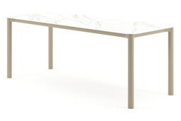 Rechthoekig afgerond - L 200 x B 80 x H 75 cm