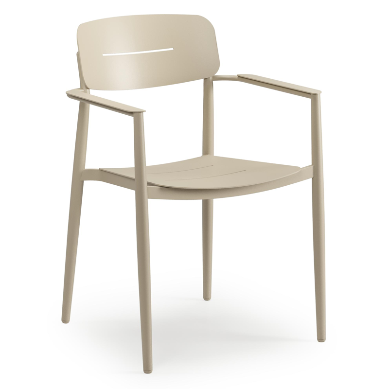 Cosa tuinstoel in beige aluminium