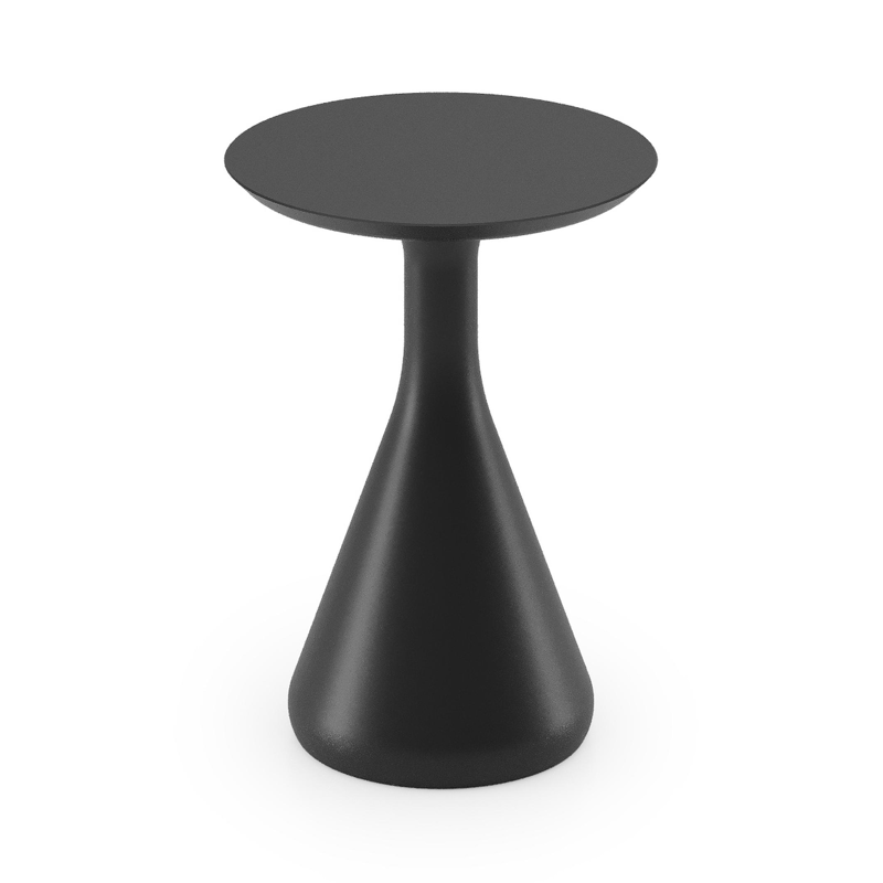 Bomero bijzettafel in zwart aluminium - Dia. 34 x H 46 cm