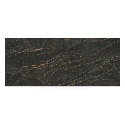 Nano tuintafel rechthoekig in beige aluminium en volkeramiek Black Obsession - L 240 x B 100 x H 75 cm