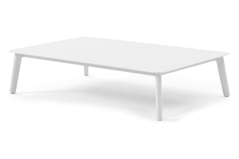 Mosa loungeset in wit aluminium met rustic weather+ softtouch kussens en loungetafel