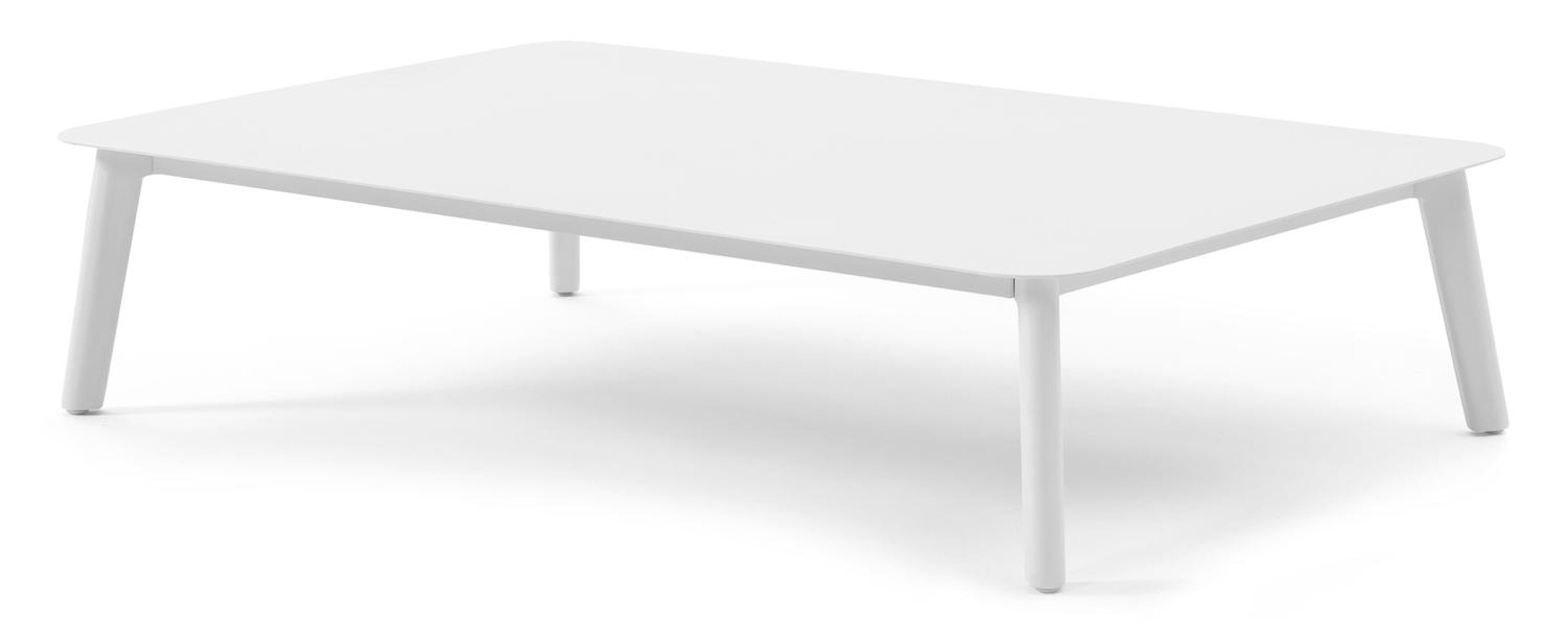 Mosa loungetafel in wit aluminium - L 140 x B 85 x H 30 cm