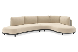 Chaise longue gauche+ 2 places organique