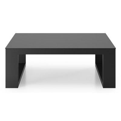 Verato hoektafel in zwart aluminium - L 88 x B 88 x H 32 cm