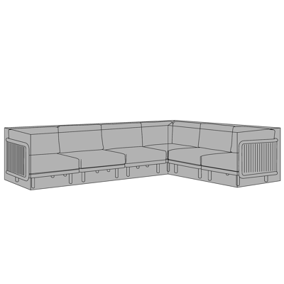 Beschermhoes voor Carasco lounghoek rechts