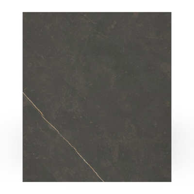 Como loungetafel in zwart aluminium en calatorao volkeramiek - L 70 x B 80 x H 20 cm