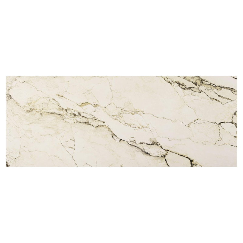 Como tuintafel rechthoekig in wit aluminium en volkeramiek colorado dunes - L 280 x B 110 x H 75 cm