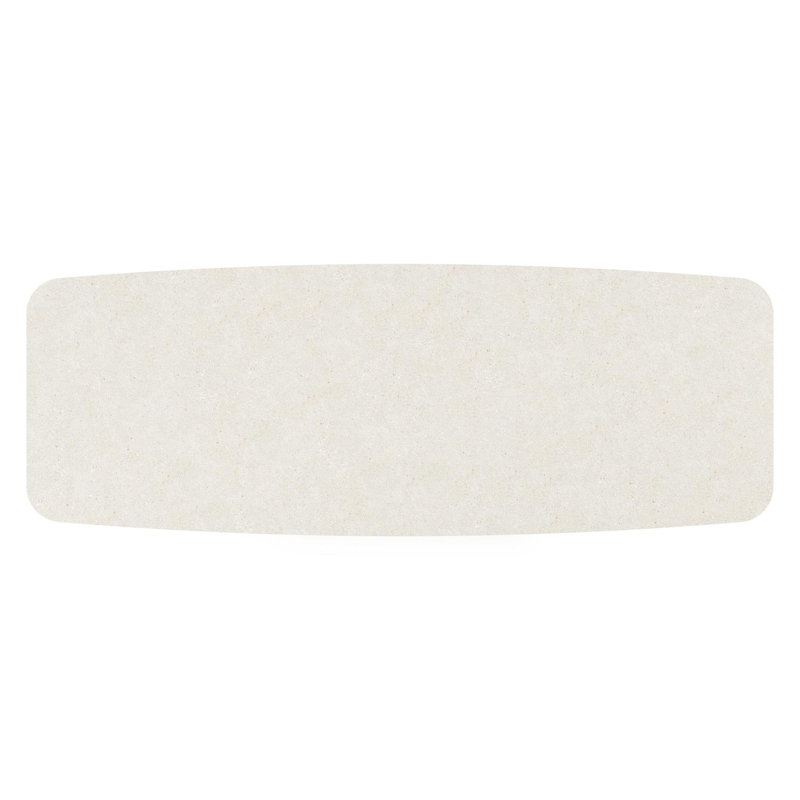 Orso tuintafel bootvorm in wit aluminium en volkeramiek shilin - L 315 x B 115 x H 75 cm