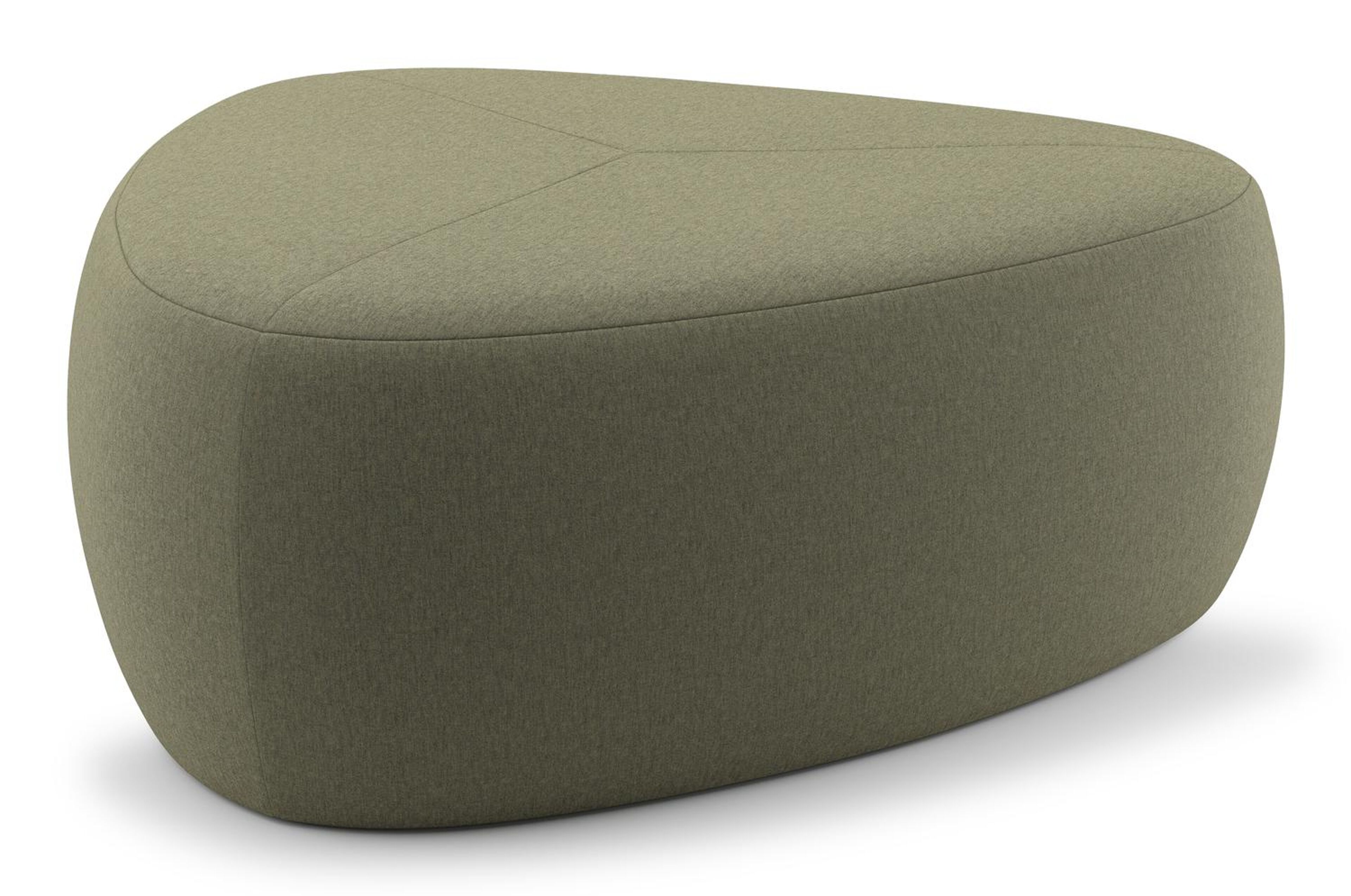 Masso poef in heritage leaf all weather sunbrella® luxe - B 90 x D 90 x H 35 cm