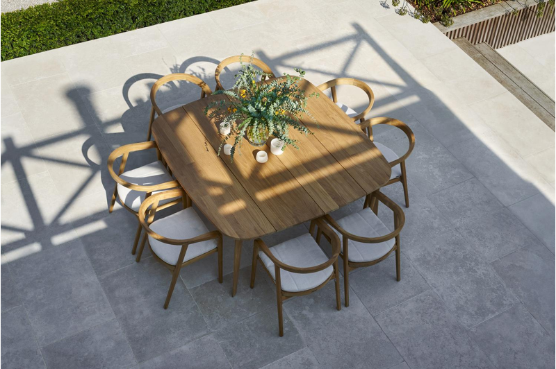 Lacrima tuintafel in teak - L 165 x B 165 x H 75 cm