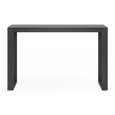 Verato tuintafel in zwart aluminium en volkeramiek calatorao - L 170 x B 70 x H 106 cm
