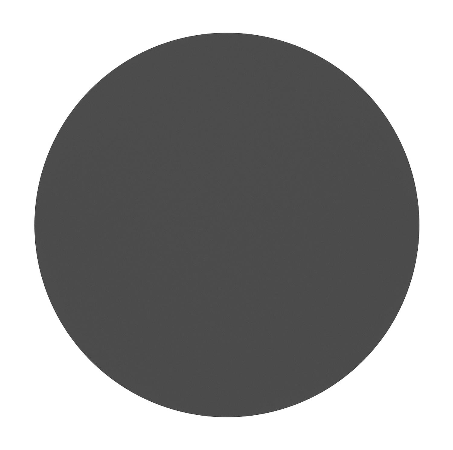 Fano bijzettafel in zwart aluminium met  Zwart - Dia. 43 x H 51 cm