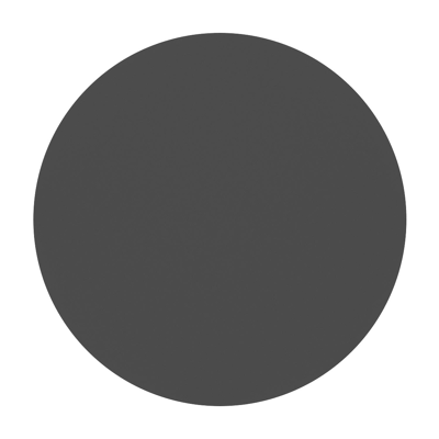 Fano bijzettafel in zwart aluminium met  Zwart - Dia. 43 x H 51 cm