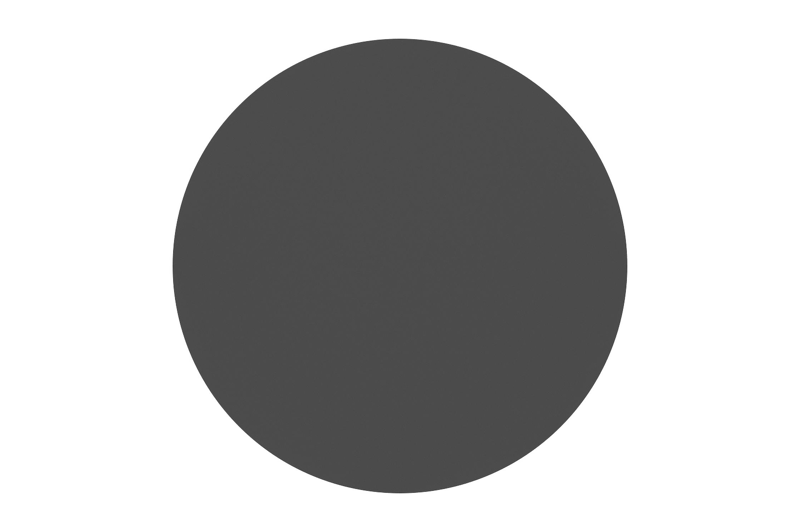 Fano bijzettafel in zwart aluminium met  Zwart - Dia. 43 x H 51 cm