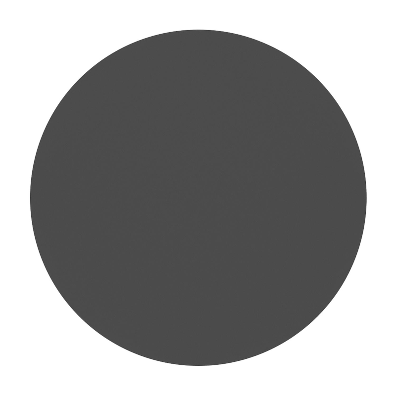 Fano bijzettafel in zwart aluminium met  Zwart - Dia. 43 x H 51 cm