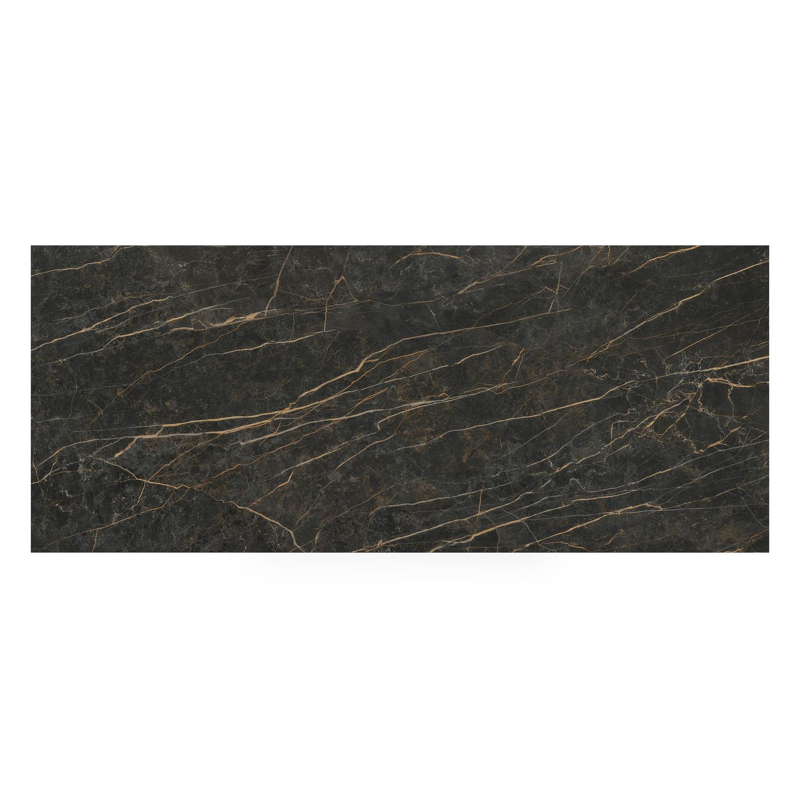 Table de jardin Cirello en aluminium noir et céramique pleine black obsession - Lg 240 x Larg. 100 x H 75 cm