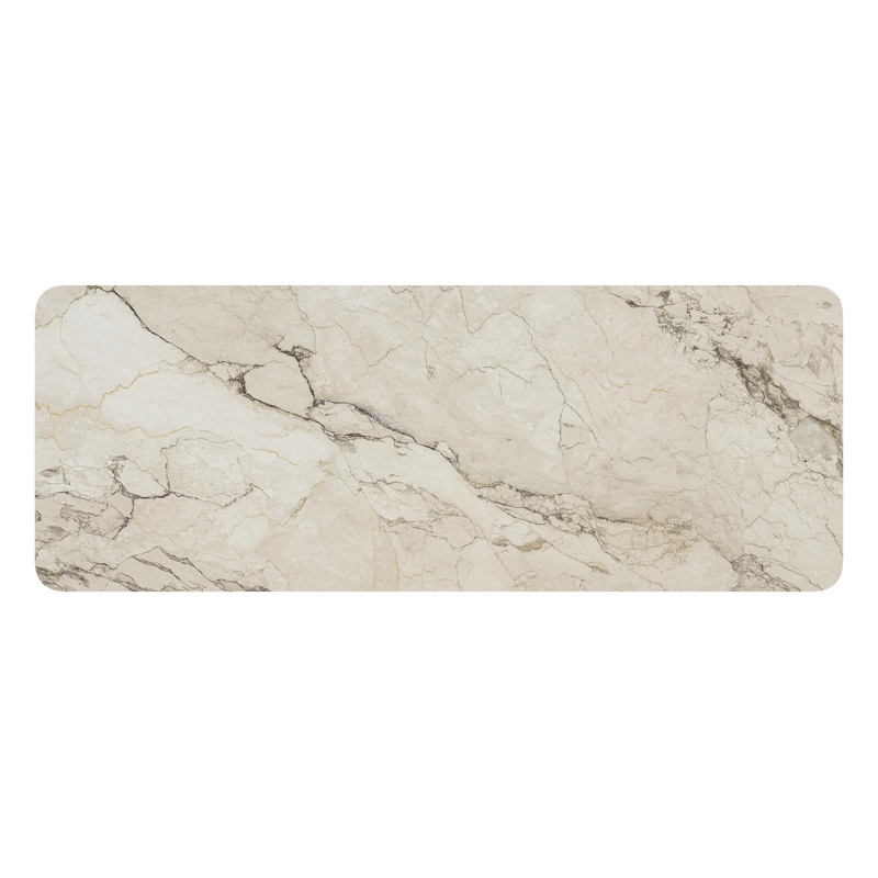 Lugano tuintafel rechthoekig afgerond in zwart aluminium en volkeramiek colorado dunes - L 290 x B 110 x H 74 cm