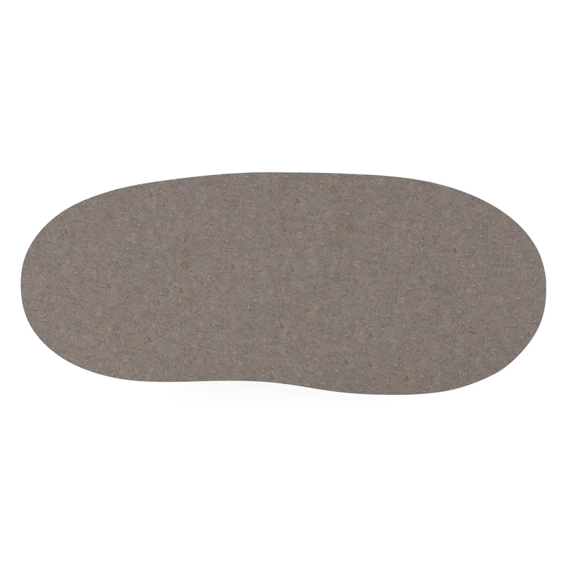 Table de jardin Organo organique en aluminium blanc et céramique pleine Wulong - Lg. 280 x Lrg. 120 x Haut. 74 cm