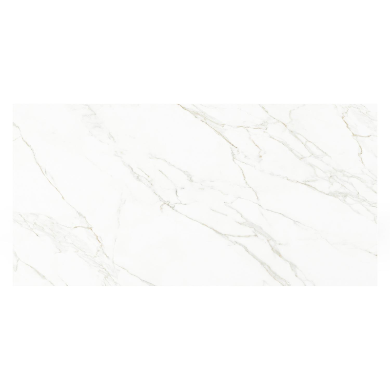 Como tuintafel in zwart aluminium en volkeramiek Calacatta - L 200 x B 100 x H 75 cm